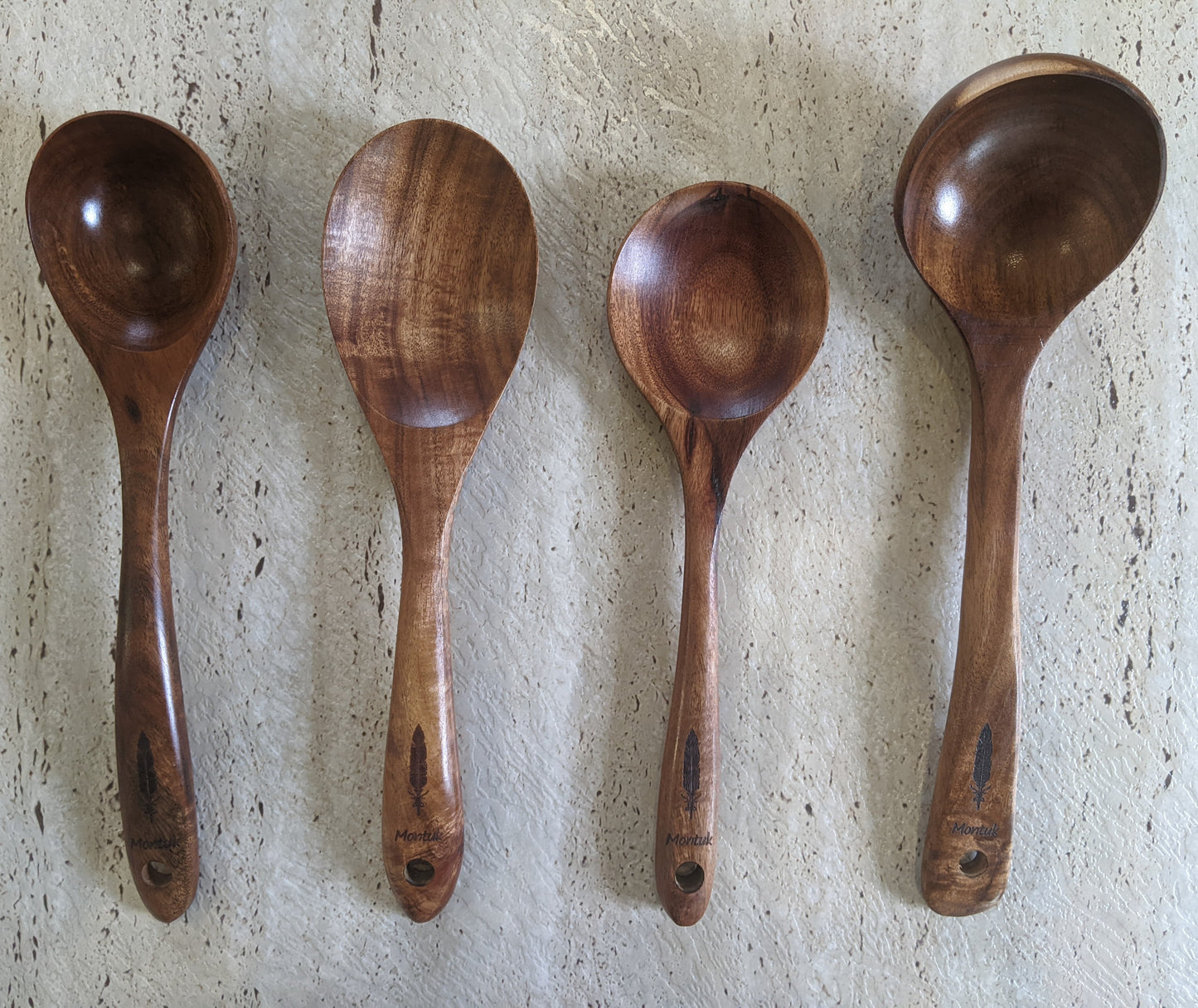 Montuk 12 Pcs Natural Teak Wood Cooking Utensils Set for Kitchen, Spoon Set.