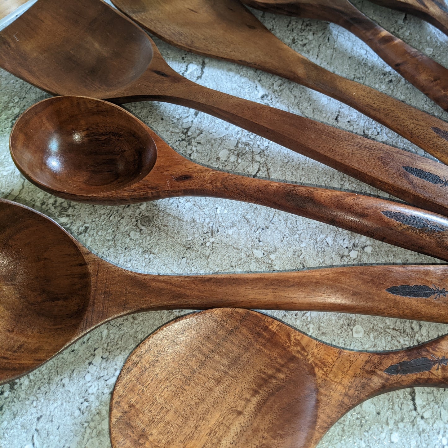 Montuk 7 Pcs Natural Teak Wood Cooking Utensils Set for Kitchen, Spoon Set.